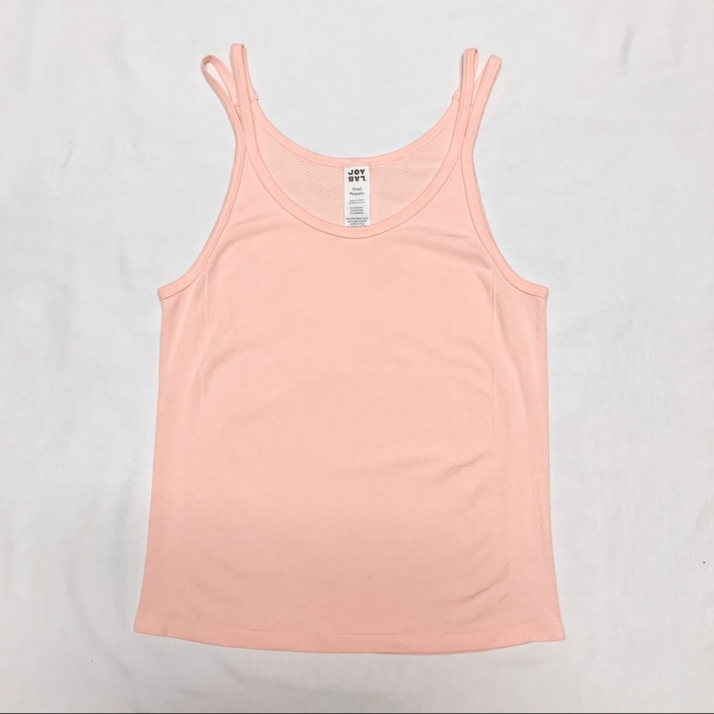 JOY LAB Small Light Pink Seamless Knit Tank Top